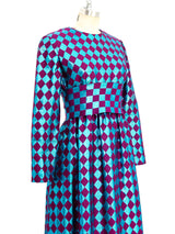 Oscar de la Renta Diamond Lurex Gown Dress arcadeshops.com