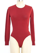 Alaia Rust Bodysuit Top arcadeshops.com