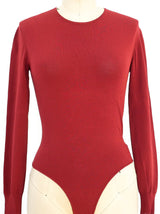 Alaia Rust Bodysuit Top arcadeshops.com