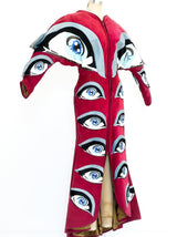 Fong Leng Eye Applique Suede Dress Dress arcadeshops.com