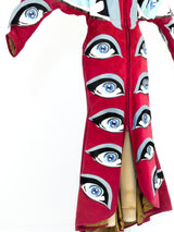 Fong Leng Eye Applique Suede Dress Dress arcadeshops.com