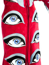 Fong Leng Eye Applique Suede Dress Dress arcadeshops.com