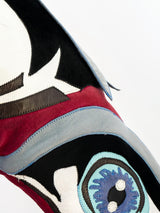 Fong Leng Eye Applique Suede Dress Dress arcadeshops.com