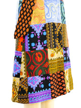 Saks Fifth Avenue Patchwork Wrap Skirt Bottom arcadeshops.com