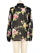 Christian Dior Floral Gauze Top Top arcadeshops.com