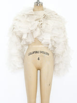 Bob Mackie Ruffled Organza Jacket Jacket arcadeshops.com