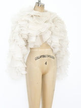 Bob Mackie Ruffled Organza Jacket Jacket arcadeshops.com