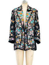 Hand Embroidered Silk Jacket Jacket arcadeshops.com