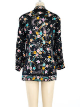 Hand Embroidered Silk Jacket Jacket arcadeshops.com