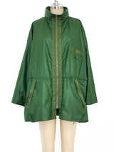 Issey Miyake Green Drawstring Windcoat Jacket arcadeshops.com