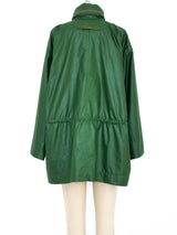 Issey Miyake Green Drawstring Windcoat Jacket arcadeshops.com