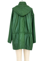 Issey Miyake Green Drawstring Windcoat Jacket arcadeshops.com