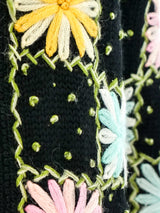 1960's Floral Knit Cardigan Jacket arcadeshops.com