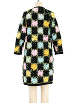 1960's Floral Knit Cardigan Jacket arcadeshops.com