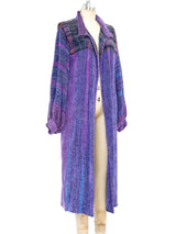 Hand Knit Lavender Chenille Duster Jacket arcadeshops.com