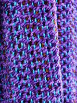 Hand Knit Lavender Chenille Duster Jacket arcadeshops.com