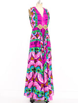 Tie Dye Print Palazzo Jumpsuit Suit arcadeshops.com