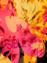 1920's Devore Velvet Floral Dress Dress arcadeshops.com