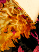 1920's Devore Velvet Floral Dress Dress arcadeshops.com