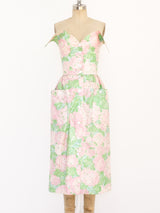 Pierre Cardin Pastel Floral Bustier Ensemble Suit arcadeshops.com