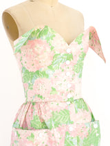Pierre Cardin Pastel Floral Bustier Ensemble Suit arcadeshops.com