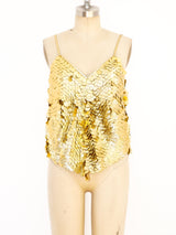 Gold Coin Embellished Tank arcadeshops.com