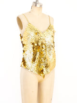 Gold Coin Embellished Tank arcadeshops.com
