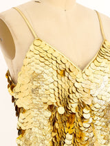 Gold Coin Embellished Tank arcadeshops.com