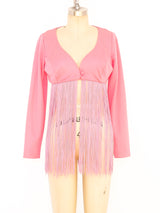 Frederick's of Hollywood Fringed Crop Top arcadeshops.com