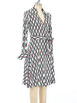 Diane Von Furstenberg Printed Wrap Dress arcadeshops.com