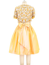 Embellished Peach Cocktail Dress arcadeshops.com