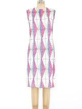 Prism Pattern Sleeveless Sequin Dress arcadeshops.com