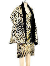 Metallic Gold Tiger Bustier Dress arcadeshops.com