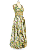 Metallic Paisley Harem Jumpsuit arcadeshops.com