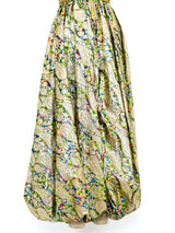 Metallic Paisley Harem Jumpsuit arcadeshops.com