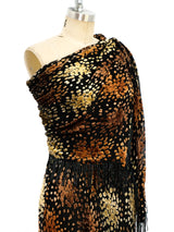 Fiandaca Devore Velvet Fringed Gown arcadeshops.com