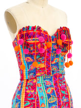 Pom Pom Embellished Bustier Ensemble arcadeshops.com
