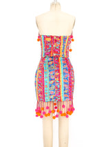 Pom Pom Embellished Bustier Ensemble arcadeshops.com