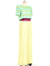 Pastel Colorblock Sequin Embellished Palazzo Ensemble arcadeshops.com
