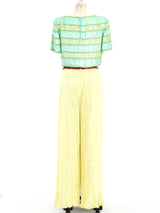 Pastel Colorblock Sequin Embellished Palazzo Ensemble arcadeshops.com