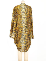 Norma Kamali Leopard Printed Bikini with Coverup arcadeshops.com