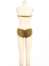Norma Kamali Leopard Printed Bikini with Coverup arcadeshops.com
