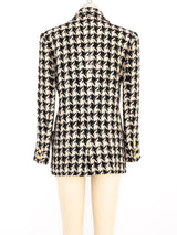 Chanel Houndstooth Blazer arcadeshops.com