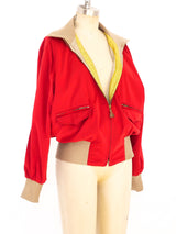 Hermes Scarf Print Reversible Bomber arcadeshops.com