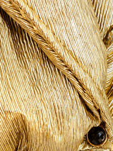 Byblos Metallic Gold Puffer Jacket arcadeshops.com