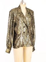 Christian Dior Metallic Gold Jacket arcadeshops.com