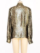 Christian Dior Metallic Gold Jacket arcadeshops.com