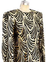 Graphic Gold Lame Top arcadeshops.com