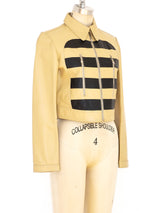 Gianni Versace Versus Cropped Leather Jacket arcadeshops.com
