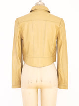 Gianni Versace Versus Cropped Leather Jacket arcadeshops.com